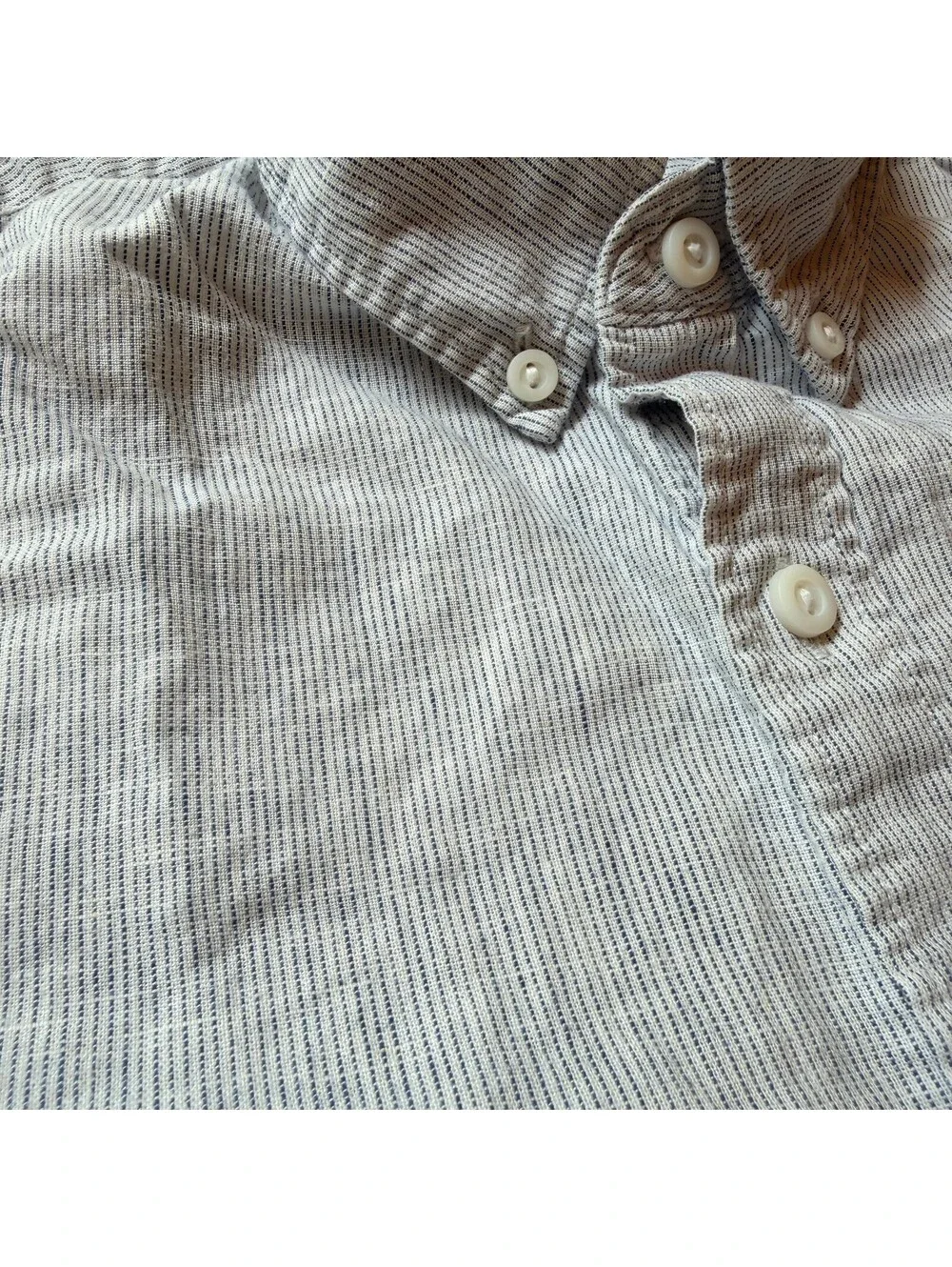 J.Crew Cotton/Linen Short Sleeve Button-Down Shirt Size S Slim Fit